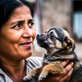 היא אימצה כלב רחוב קטן ומסכן, ואז משהו מצחיק בלתי נתפס קרה